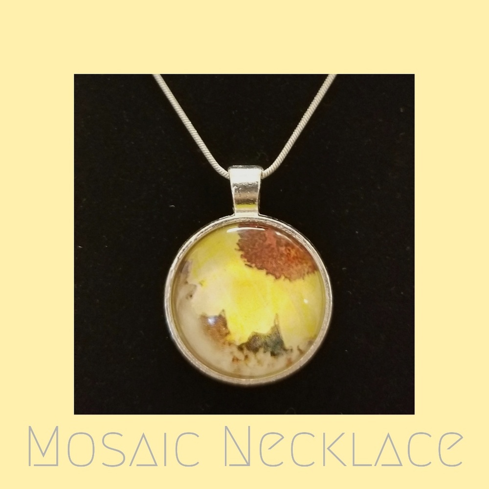 *Price Drop* Mosaic Sunflower Necklace